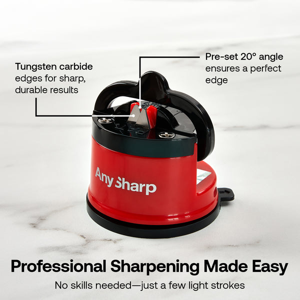 Anysharp Editions Knife Sharpener in Red