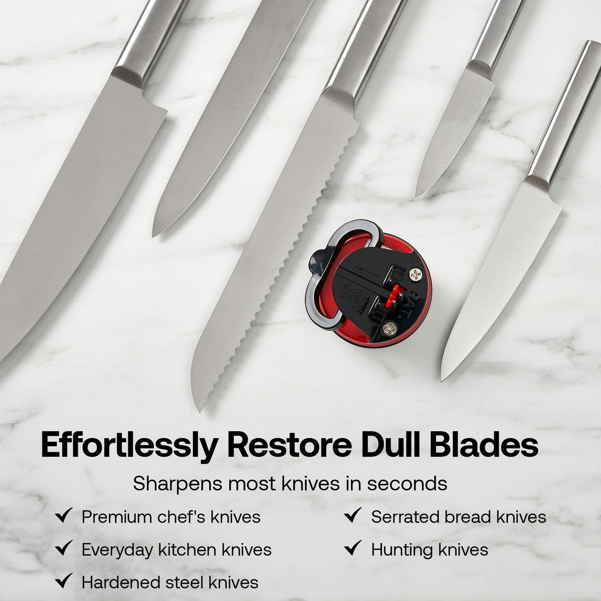 Anysharp Editions Knife Sharpener in Red