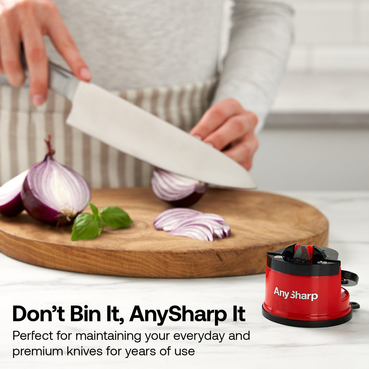 Anysharp Editions Knife Sharpener in Red