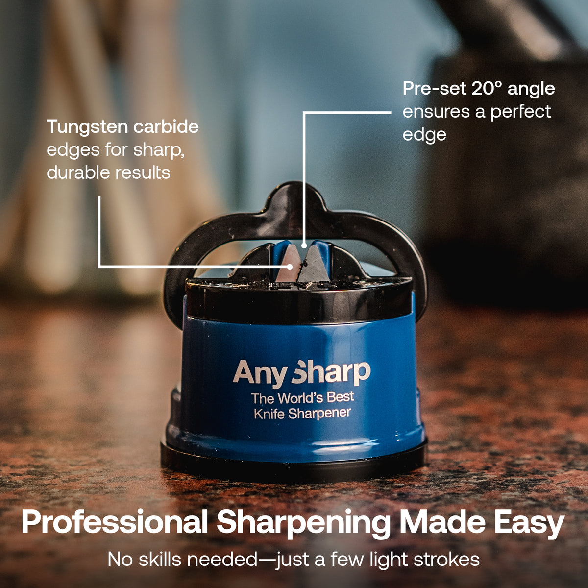 Anysharp Editions Knife Sharpener in Blue