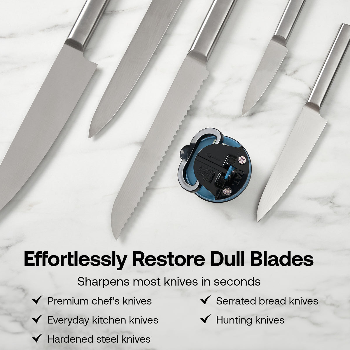 Anysharp Editions Knife Sharpener in Blue