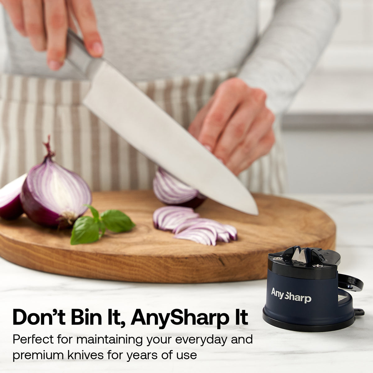 Anysharp Editions Knife Sharpener in Navy
