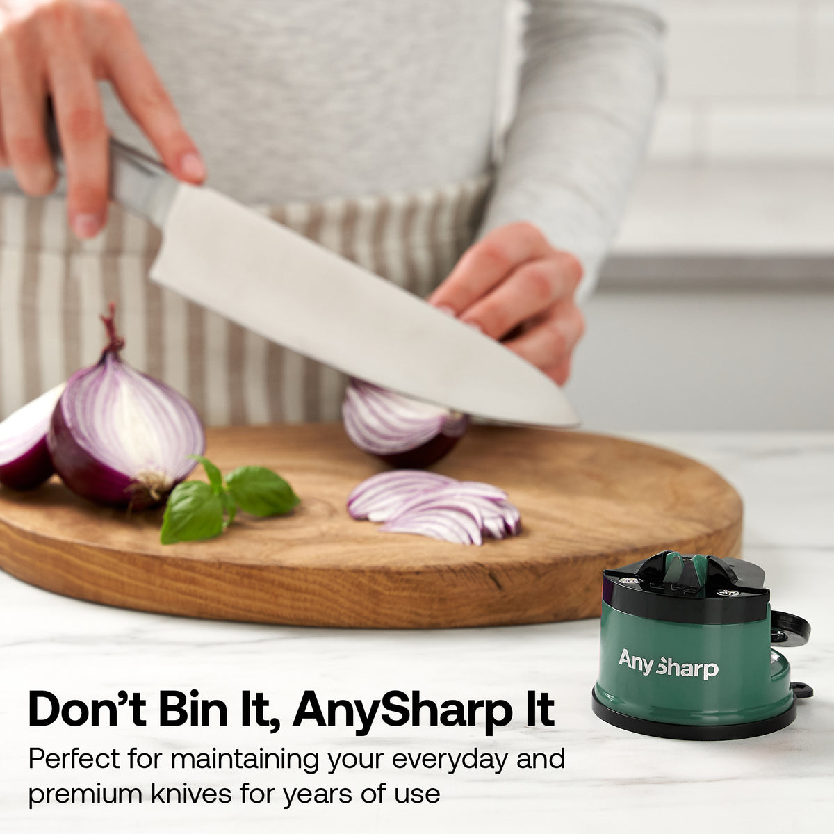 Anysharp Editions Knife Sharpener in Racing Green