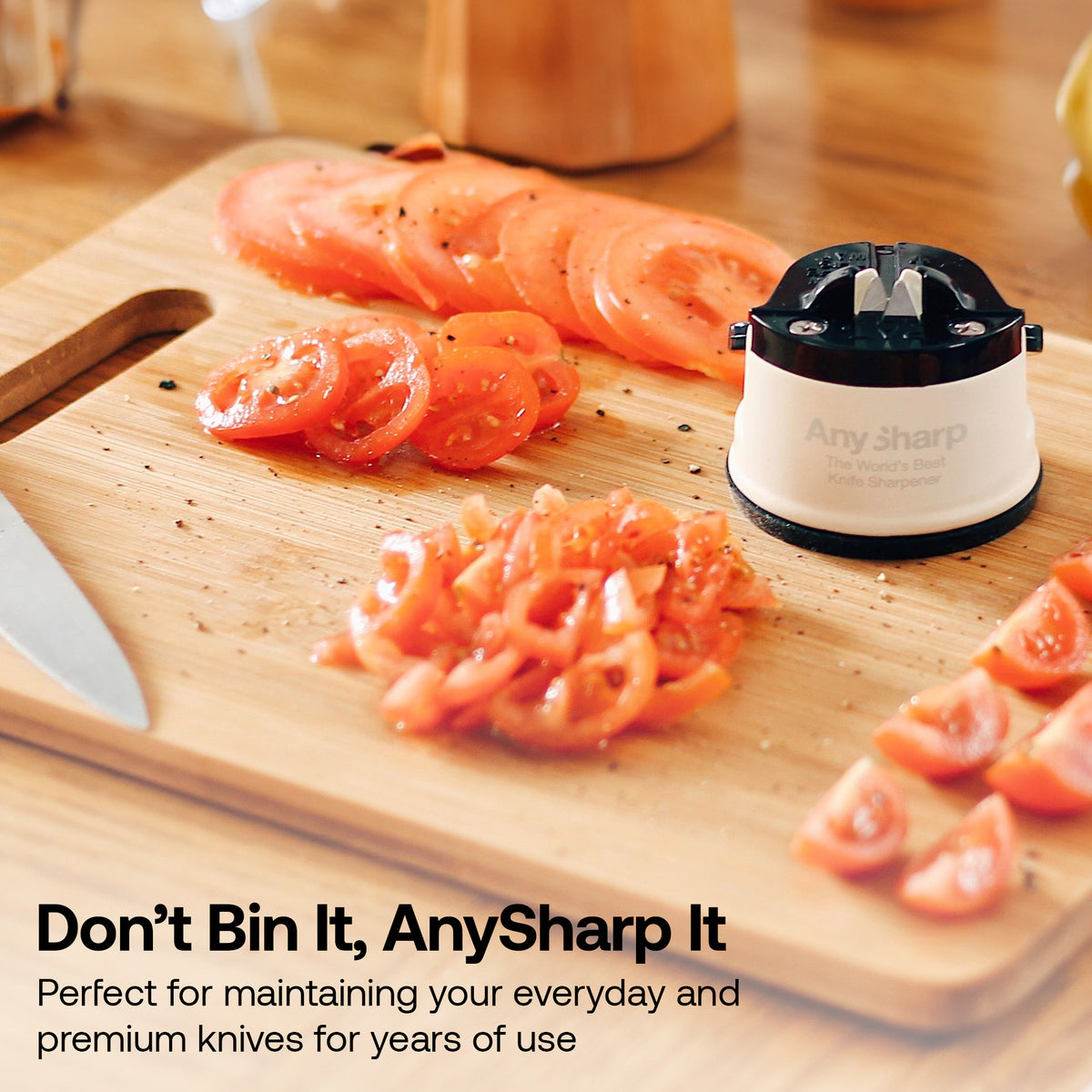 Anysharp Editions Knife Sharpener in Cream