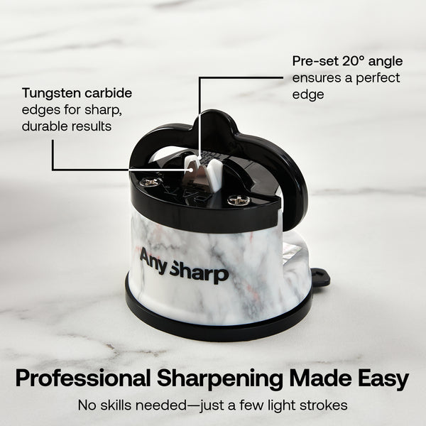 Anysharp Editions Knife Sharpener in White Marble
