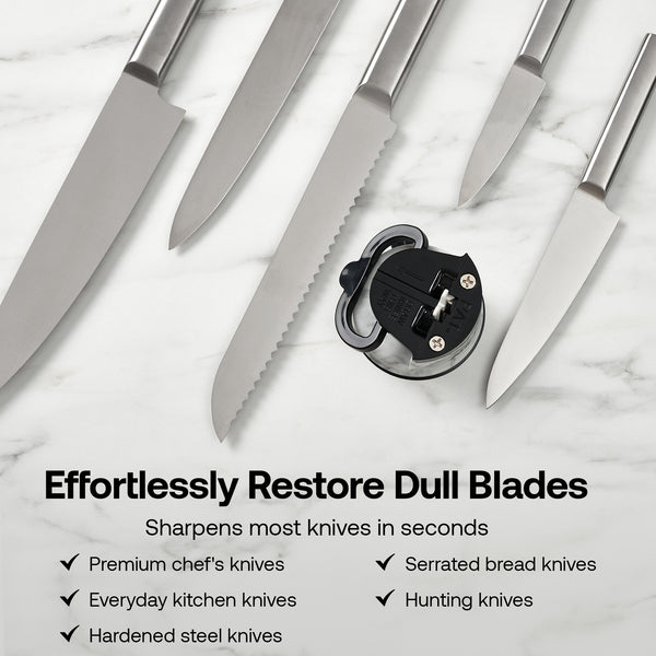 Anysharp Editions Knife Sharpener in White Marble