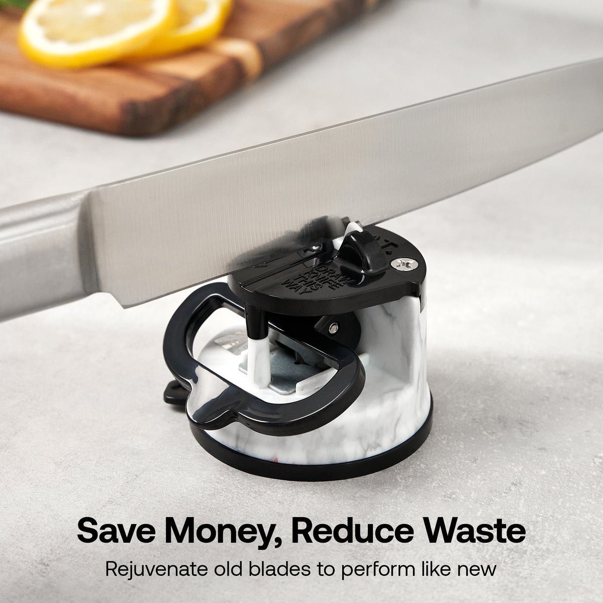 Anysharp Editions Knife Sharpener in White Marble