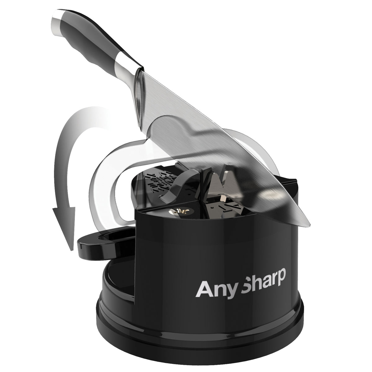 AnySharp Global Knife Sharpener, One Size, Black