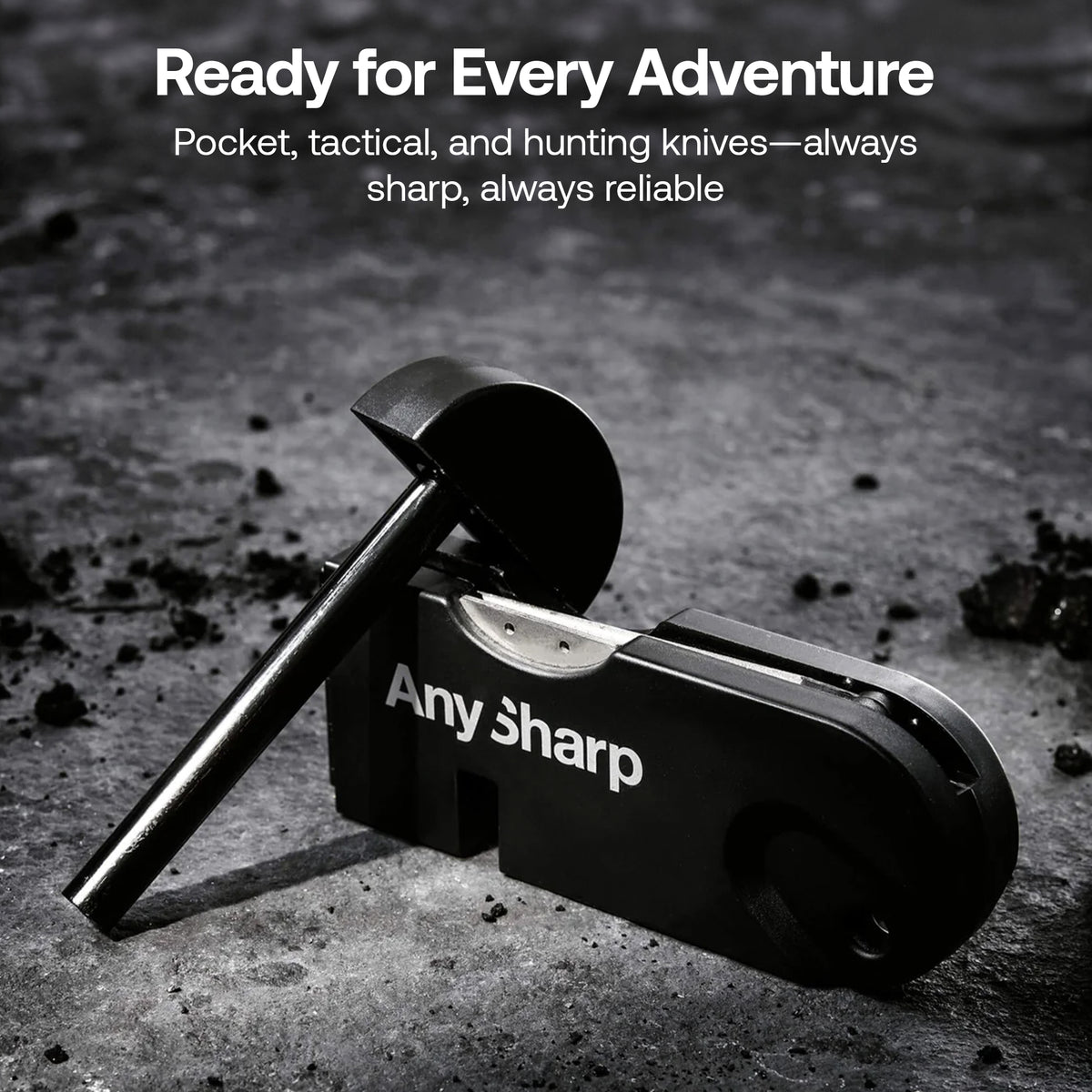 Anysharp Tactical Pocket Knife Sharpener in Black