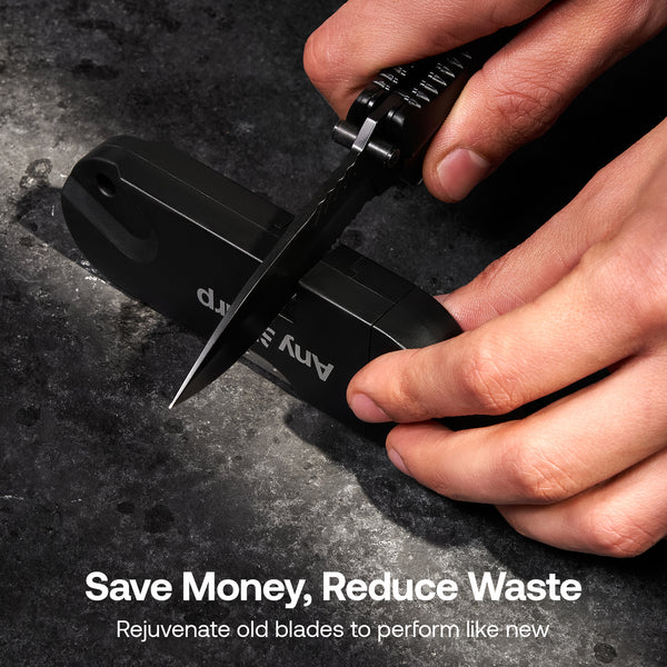 Anysharp Tactical Pocket Knife Sharpener in Black