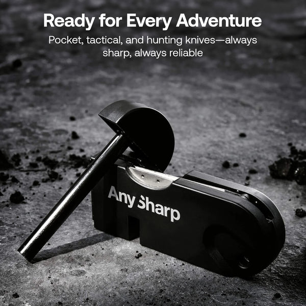 Anysharp Combo Pack Sharpener and Outdoor Pocket knife