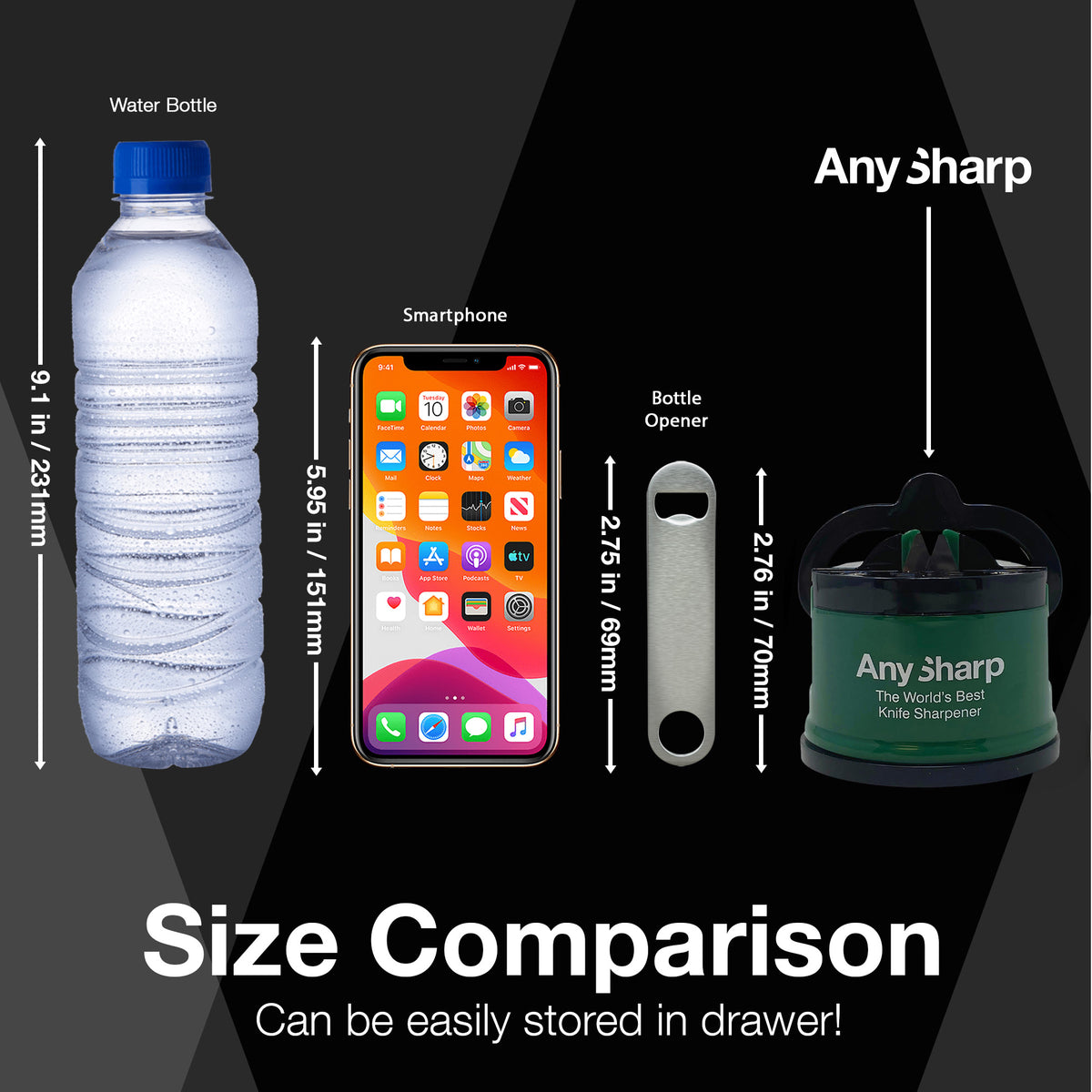 Anysharp Editions Knife Sharpener in Racing Green