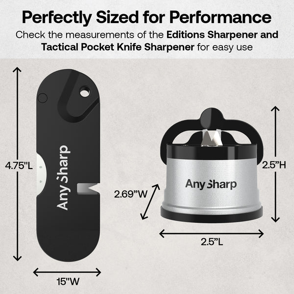 Anysharp Combo Pack Sharpener and Outdoor Pocket knife