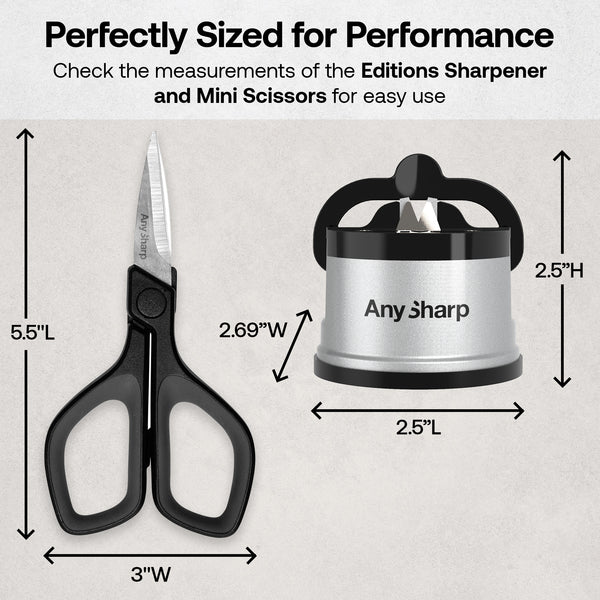 Anysharp Combo Pack Sharpener and Mini Scissors