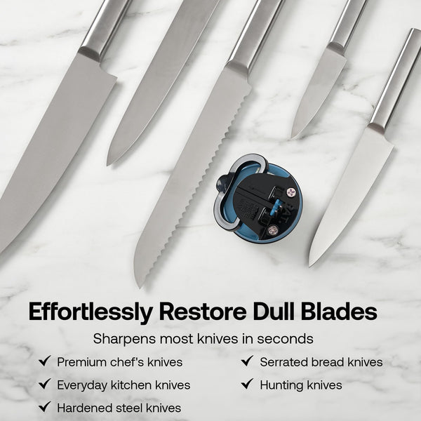 AnySharp Global Knife Sharpener, One Size, Blue