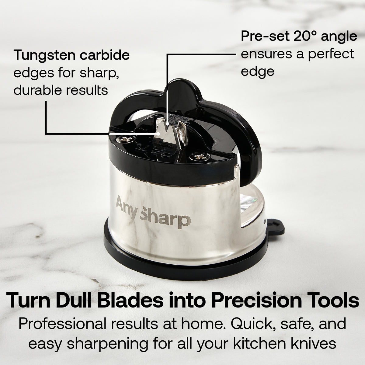 Anysharp Knife Sharpener Pro in Metal