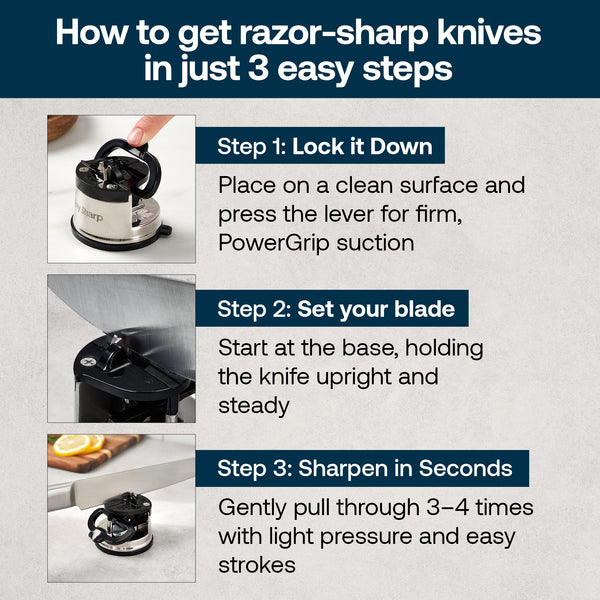 Anysharp Knife Sharpener Pro in Metal