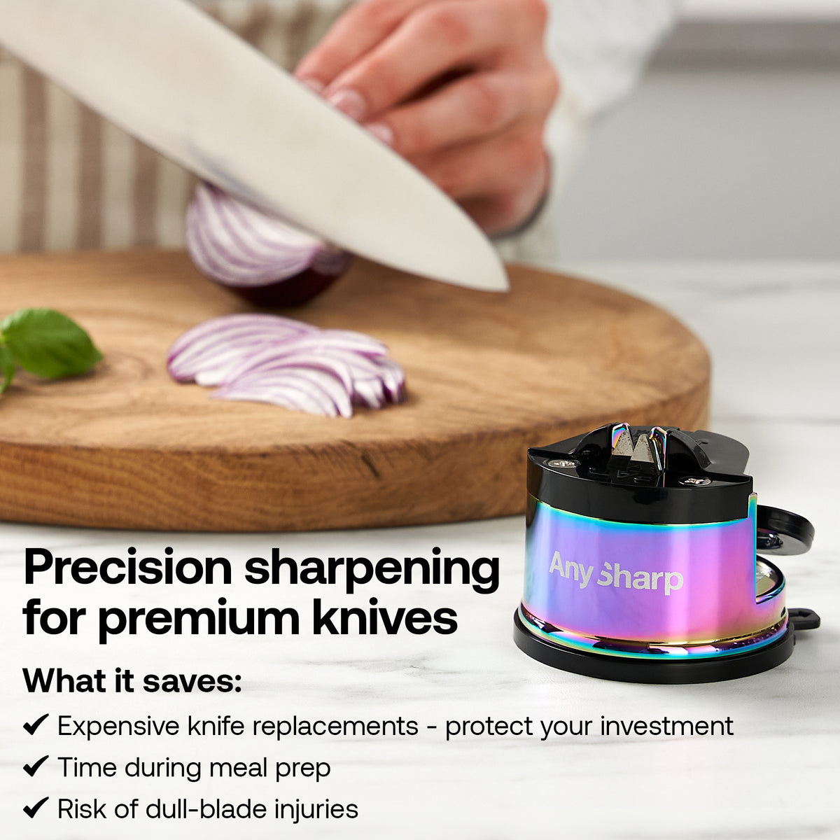 Oil File Sharpener Classic Knife Sharpener Pro Chef in Oil Slick – AnySharp US