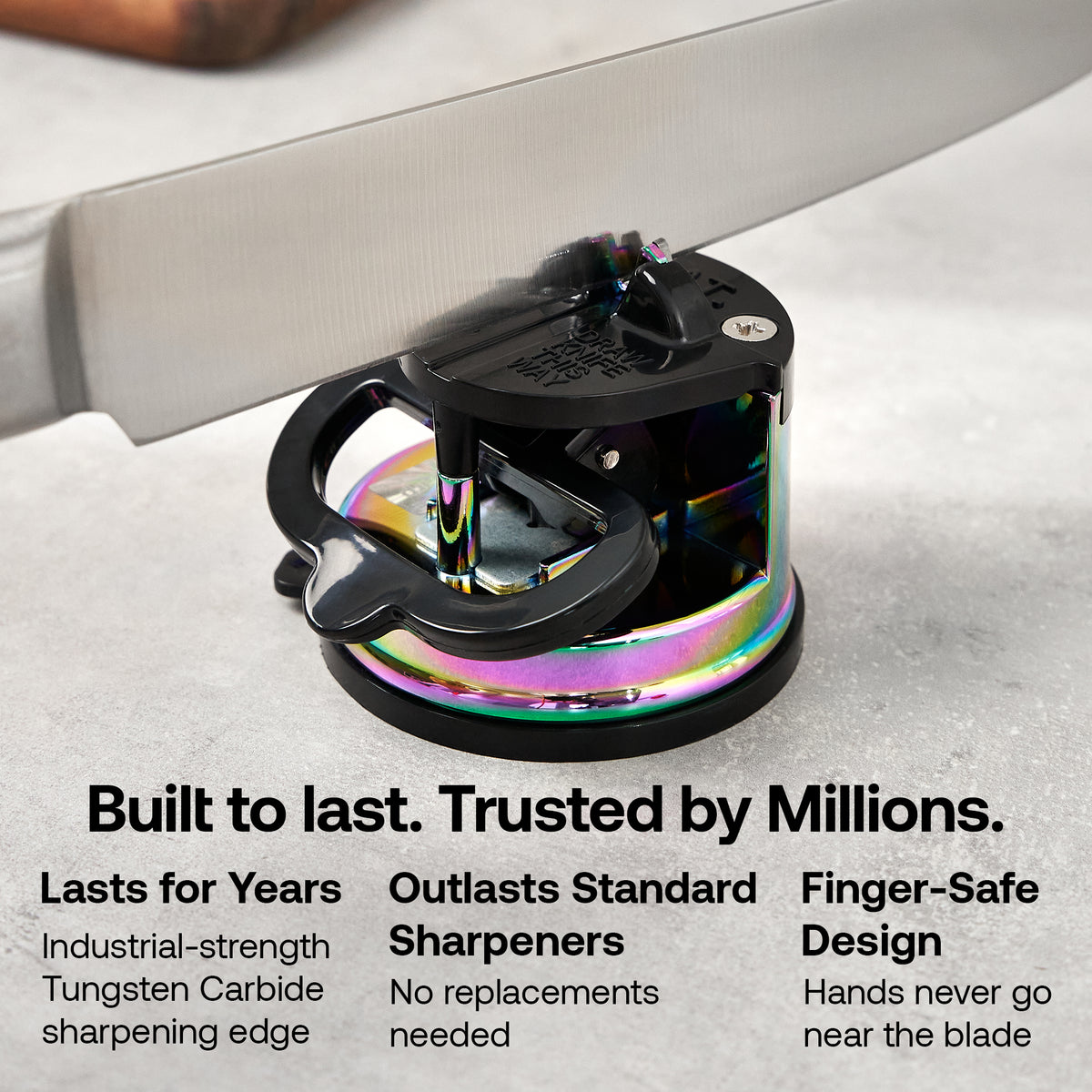 Oil File Sharpener Classic Knife Sharpener Pro Chef in Oil Slick – AnySharp US