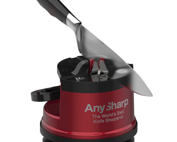 Anysharp Knife Sharpener Pro in Metallic Red
